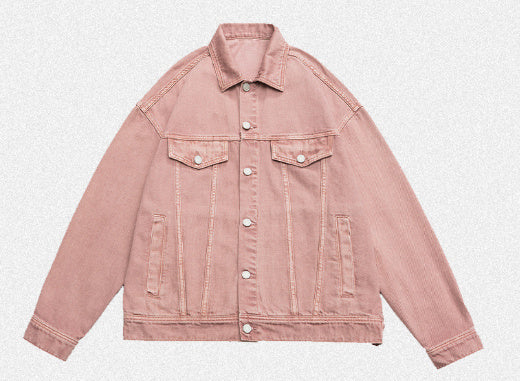 Retro Washed Dyed Loose Denim Coat