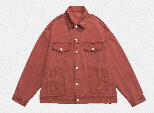 Retro Washed Dyed Loose Denim Coat