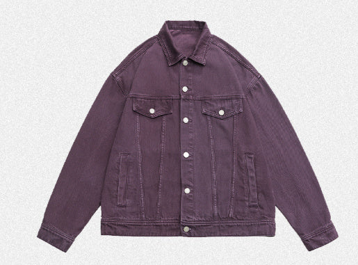 Retro Washed Dyed Loose Denim Coat
