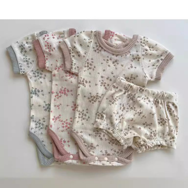 Thin Cotton Soft Home Wear Suit Air Conditioning Shorts Two-piece Set
