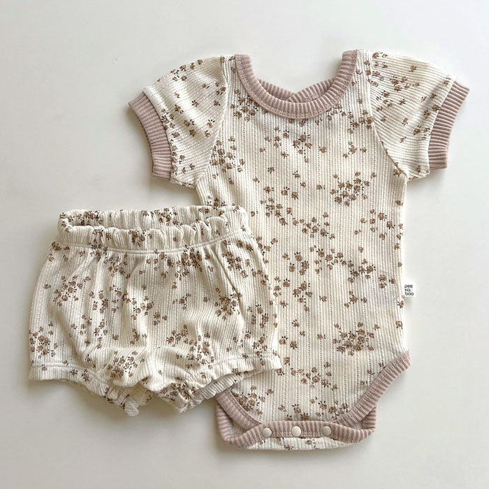 Thin Cotton Soft Home Wear Suit Air Conditioning Shorts Two-piece Set