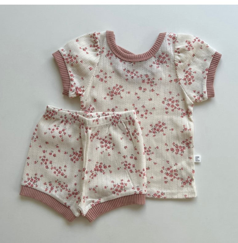 Thin Cotton Soft Home Wear Suit Air Conditioning Shorts Two-piece Set