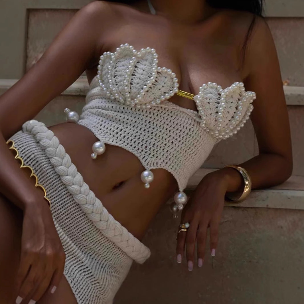 Handmade Beaded Top With Design Sense