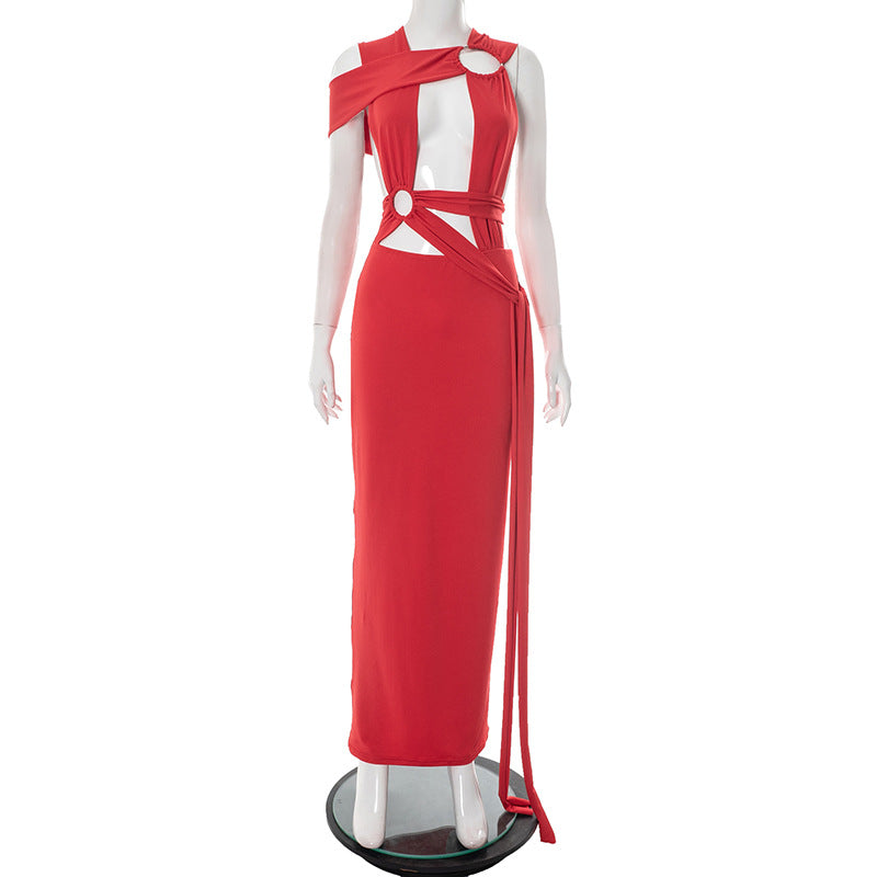 Ring Hollow Bandage Hang Rope Design Tie Rope Sheath Dress