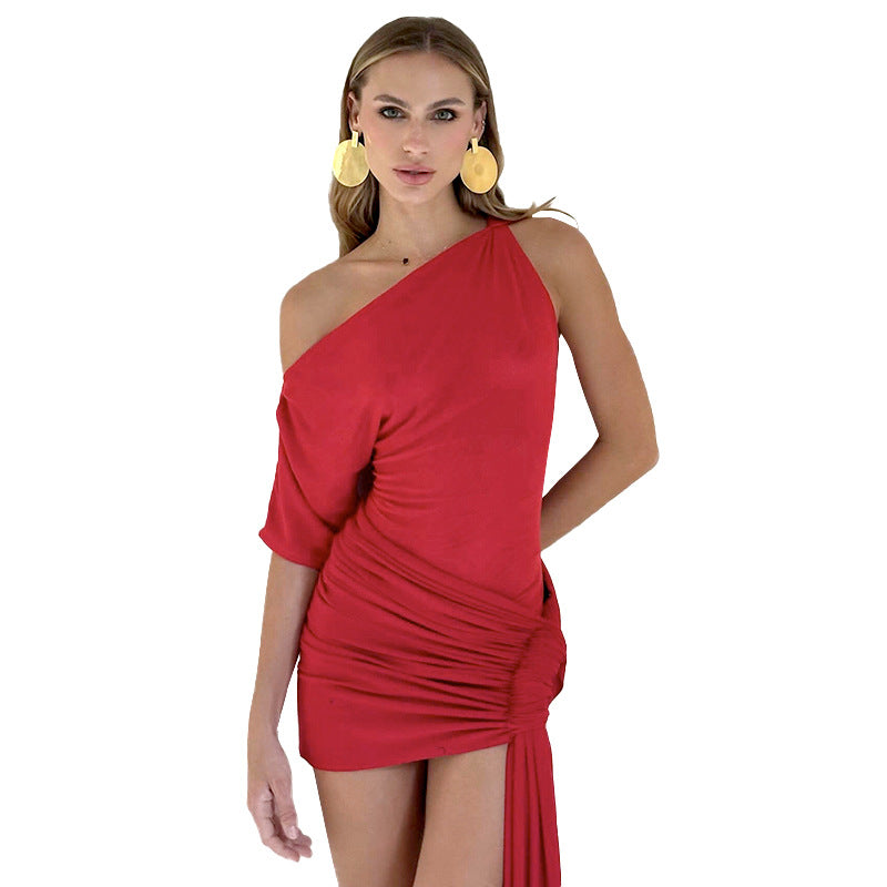 Women's Solid Color Slim Dress
