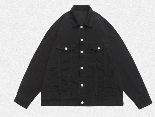Retro Washed Dyed Loose Denim Coat