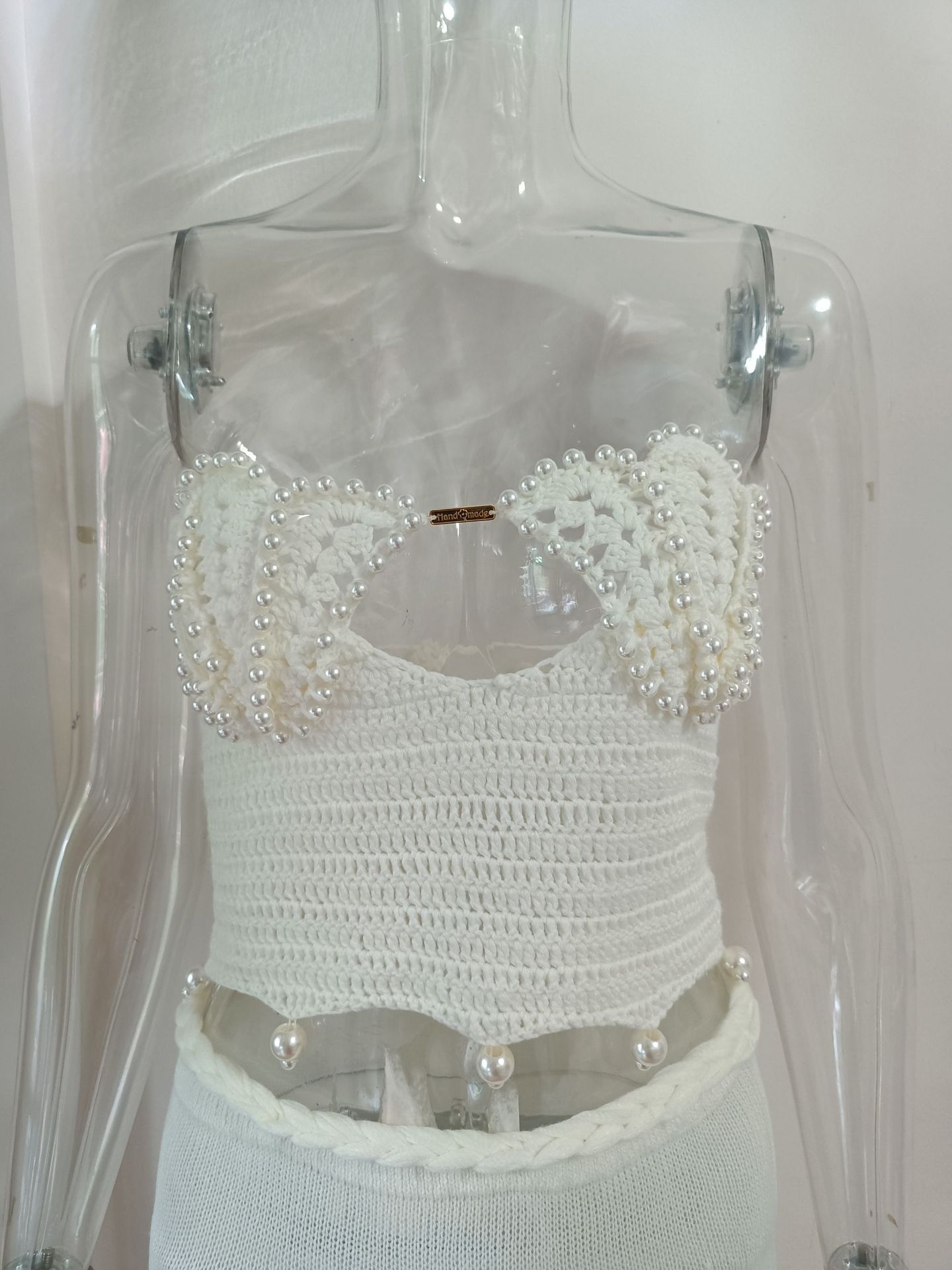 Handmade Beaded Top With Design Sense