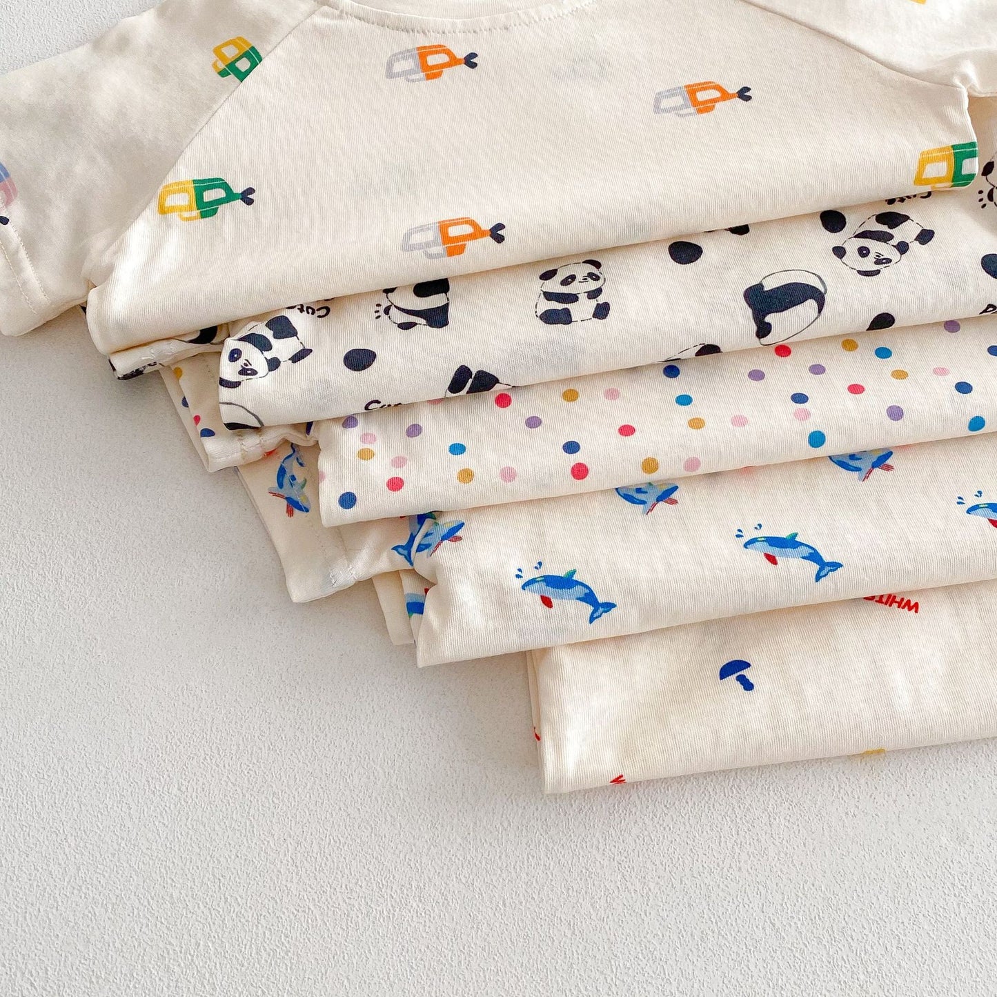 Full Version Car T-shirt Baby Trendy Shorts Two-piece Set