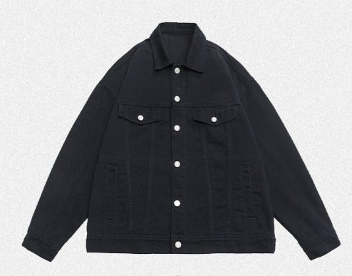 Retro Washed Dyed Loose Denim Coat