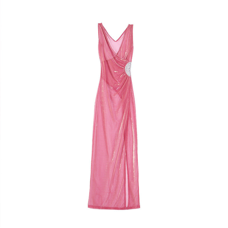 Sheer mesh dress