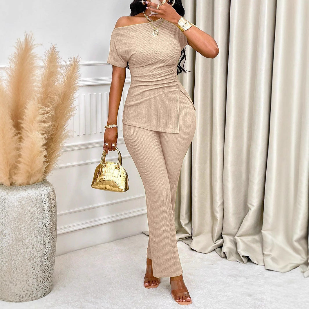 Short-sleeved Trousers Home Wear Two-piece Set