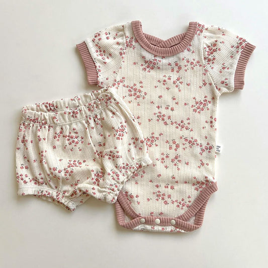 Thin Cotton Soft Home Wear Suit Air Conditioning Shorts Two-piece Set