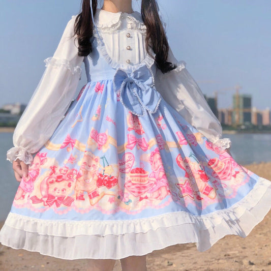 Children's Clothing Sling Dress Sweet Girl 6 To 14 Years Old Lolita Only Sells Slings And Does Not Take In