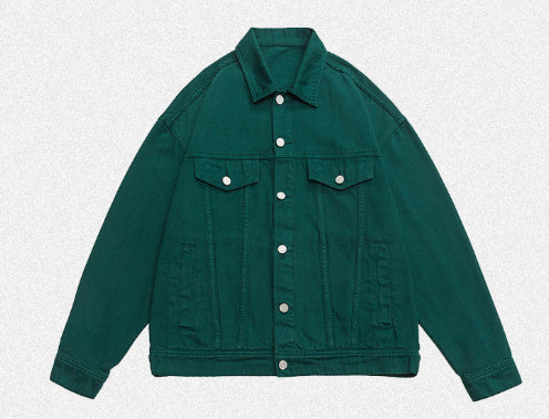 Retro Washed Dyed Loose Denim Coat