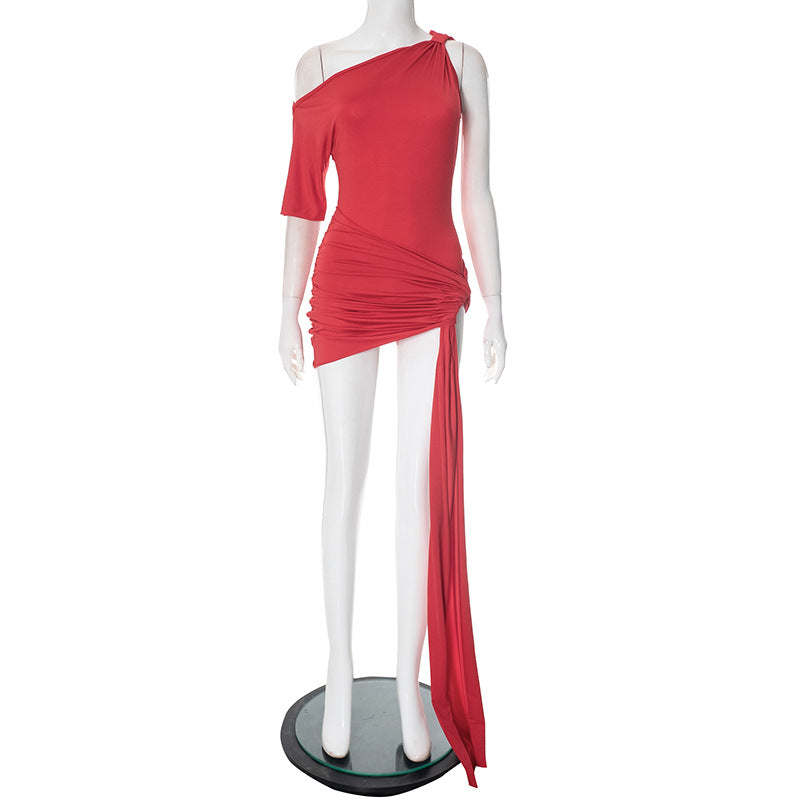 Women's Solid Color Slim Dress