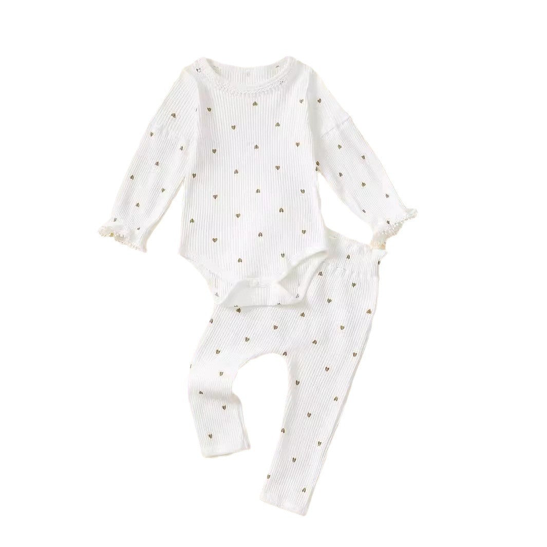 Boys And Girls Casual Sunken Stripe Stitching Suit