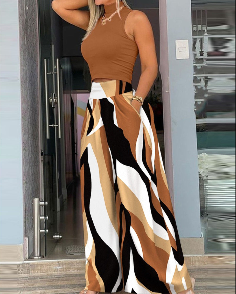 Dopamine Summer Fashion Women's Wear Two-piece Set